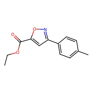 Ethyl 3-(4-methylphenyl)-1,2-oxazole-5-carboxylate structure