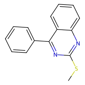 2-(Methylsulfanyl)-4-phenylquinazoline structure