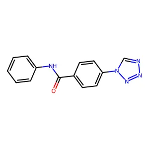 N-phenyl-4-(tetrazol-1-yl)benzamide structure