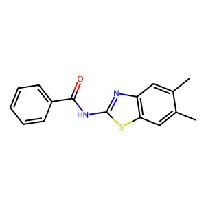 N-(5,6-dimethyl-1,3-benzothiazol-2-yl)benzamide structure