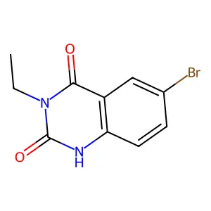 6-bromo-3-ethylquinazoline-2,4(1H,3H)-dione structure