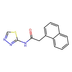 2-naphthalen-1-yl-N-(1,3,4-thiadiazol-2-yl)acetamide structure