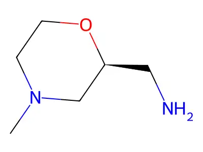 1-((2S)-4-methylmorpholin-2-yl)methanamine structure