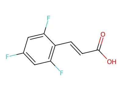 2,4,6-Trifluorocinnamic acid structure