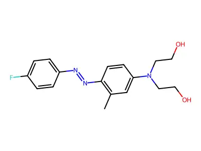 Ethanol, 2,2'-[[4-[2-(4-fluorophenyl)diazenyl]-3-methylphenyl]imino]bis- structure
