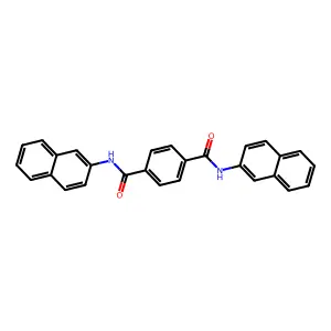 1-N,4-N-dinaphthalen-2-ylbenzene-1,4-dicarboxamide structure