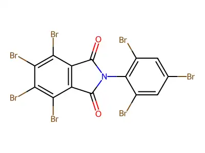 1H-Isoindole-1,3(2H)-dione, 4,5,6,7-tetrabromo-2-(2,4,6-tribromophenyl)- structure
