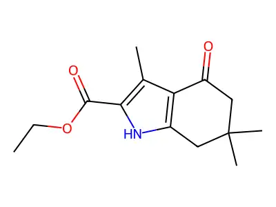 ethyl 3,6,6-trimethyl-4-oxo-4,5,6,7-tetrahydro-1H-indole-2-carboxylate structure