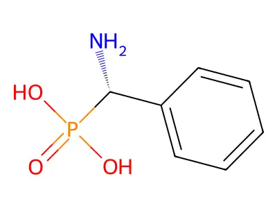 P-[(S)-Aminophenylmethyl]phosphonic acid structure