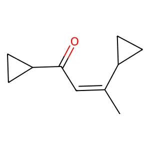 1,3-Dicyclopropylbut-2-en-1-one structure