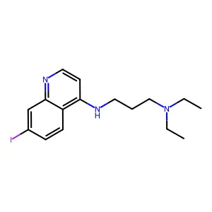 1,3-Propanediamine, N,N-diethyl-N'-(7-iodo-4-quinolinyl)- structure
