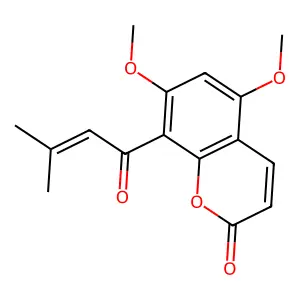 5,7-Dimethoxy-8-(3-Methylbut-2-Enoyl)Chromen-2-One structure