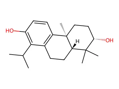 14-Isopropylpodocarpa-8,11,13-triene-3,13-diol structure