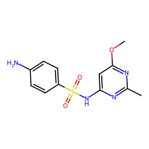 磺胺甲氧甲嘧啶 structure