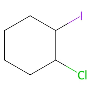 Cyclohexane, 1-chloro-2-iodo-, cis- structure