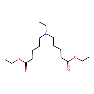 Diethyl 5,5'-(ethylimino)dipentanoate structure
