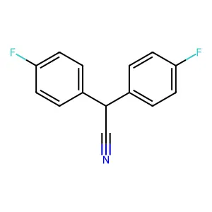 Bis(4-fluorophenyl)acetonitrile structure