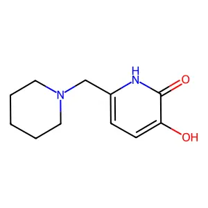 3-hydroxy-6-(piperidin-1-ylmethyl)-1H-pyridin-2-one structure