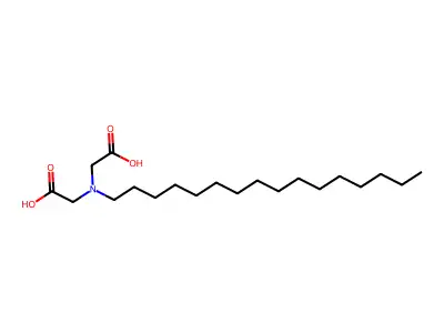 2-[(Carboxymethyl)hexadecylamino]acetic acid structure