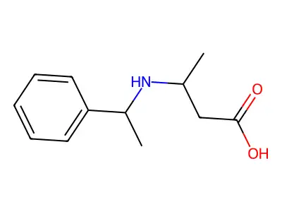 3-(1-Phenylethylamino)butanoic acid structure