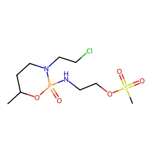 Benzanilide, 5-(1-aziridinyl)-4'-((2-bromoethyl)ethylamino)-2,4-dinitro- structure