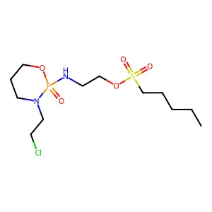 1-(Dipropoxyphosphoryl)-2-methylprop-1-en-1-yl 2-bromo-2-methylpropanoate structure