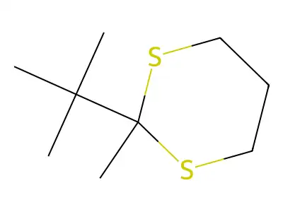 2-tert-Butyl-2-methyl-1,3-dithiane structure