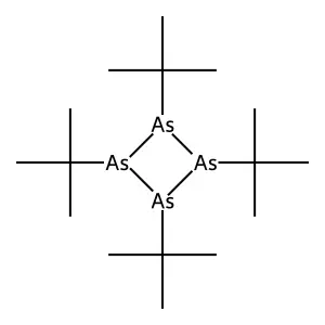 Cyclobutaarsane, tetrakis(1,1-dimethylethyl)- structure