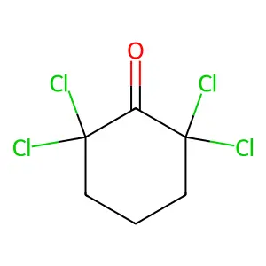 2,2,6,6-Tetrachlorocyclohexan-1-one structure