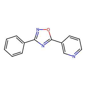 3-Phenyl-5-(3-pyridyl)-1,2,4-oxadiazole structure