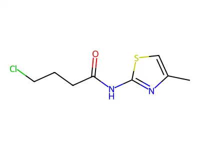 4-chloro-N-(4-methyl-1,3-thiazol-2-yl)butanamide structure