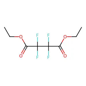 Butanedioic acid, 2,2,3,3-tetrafluoro-, 1,4-diethyl ester structure