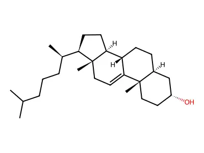 3-Hydroxycholest-9(11)-ene structure