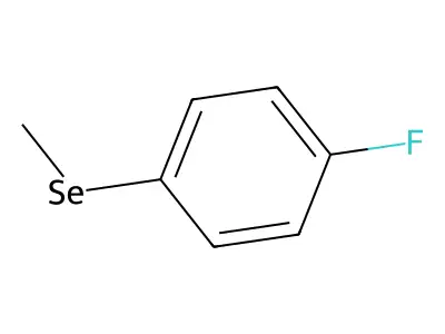 1-Fluoro-4-methylselanylbenzene structure