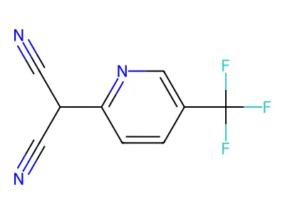 2-[5-(Trifluoromethyl)pyridin-2-yl]propanedinitrile structure