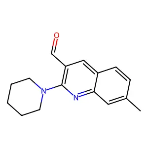 7-Methyl-2-piperidin-1-ylquinoline-3-carbaldehyde structure