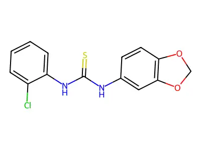 1-(1,3-Benzodioxol-5-yl)-3-(2-chlorophenyl)thiourea structure