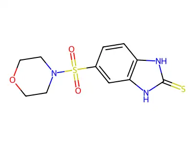 5-(morpholine-4-sulfonyl)-1H-1,3-benzodiazole-2-thiol structure