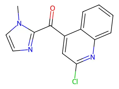 2-chloro-4-(1-methyl-1H-imidazole-2-carbonyl)quinoline structure
