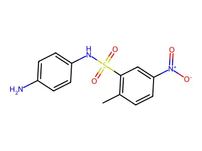 N-(4-aminophenyl)-2-methyl-5-nitrobenzene-1-sulfonamide structure