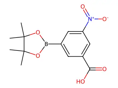 3-nitro-5-(4,4,5,5-tetramethyl-1,3,2-dioxaborolan-2-yl)benzoic Acid structure