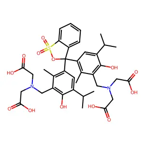 甲基百里酚蓝游离酸 structure