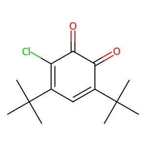 4,6-Di-tert-butyl-3-chlorobenzo-1,2-quinone structure