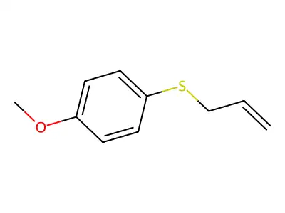 Benzene, 1-methoxy-4-(2-propenylthio)- structure