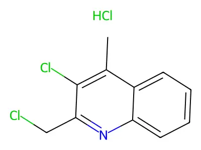 3-Chloro-2-(chloromethyl)-4-methylquinoline structure