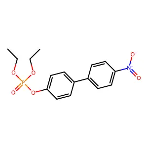 Phosphoric acid, diethyl (4-(4-nitrophenyl)phenyl) ester structure