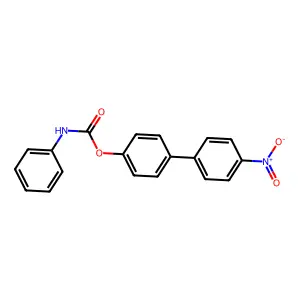 Carbamic acid, N-phenyl-, (4-(4-nitrophenyl)phenyl) ester structure