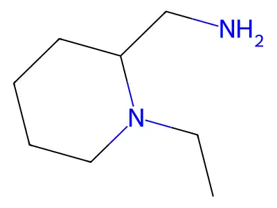 1-Ethylpiperidine-2-methylamine structure