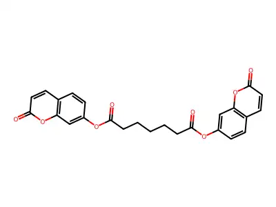 bis(2-oxo-2H-chromen-7-yl) heptanedioate structure