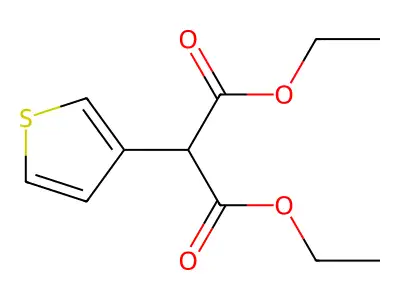 Diethyl (3-thienyl)malonate structure